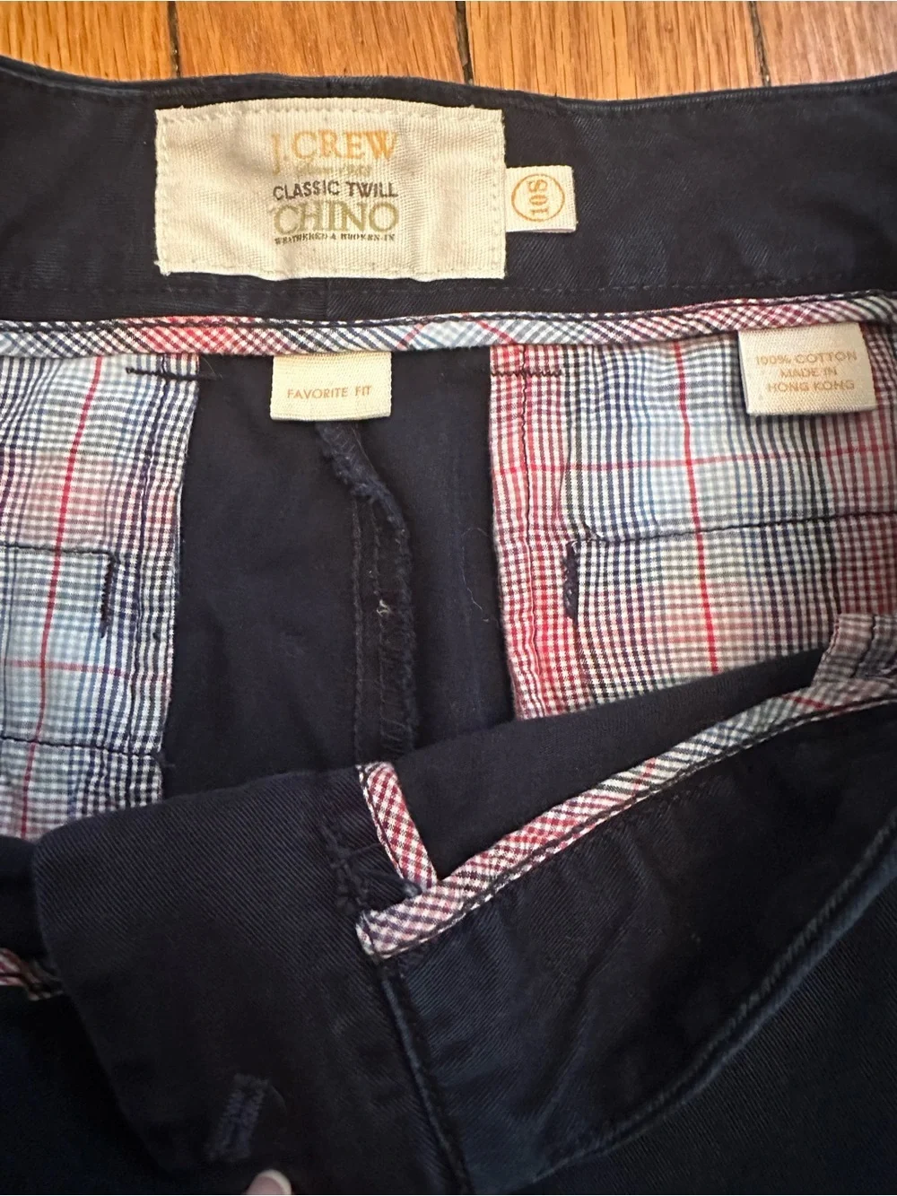 J.Crew Women’s Navy 100% Cotton WIde Leg Chino Pants Size 10S 1050